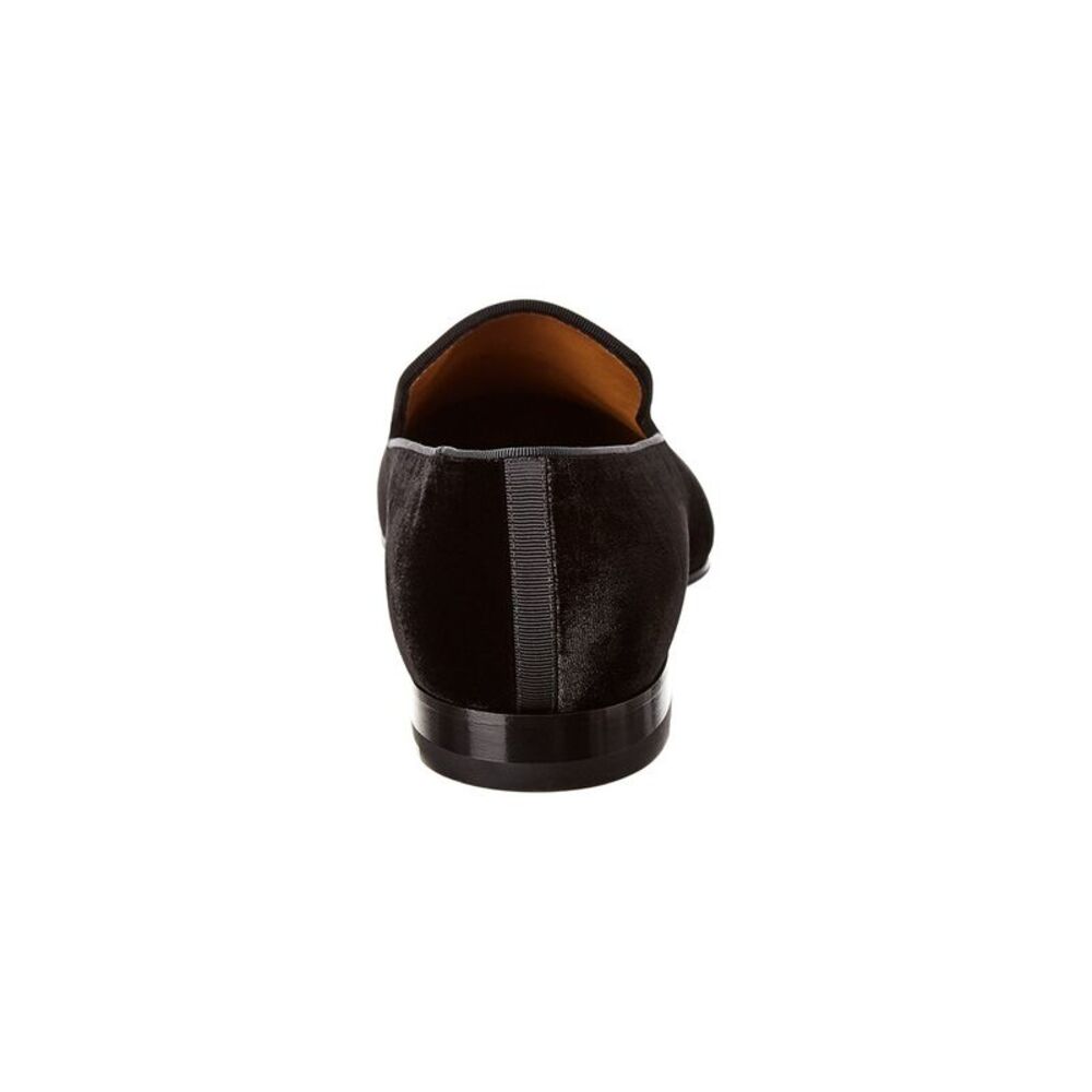Christian Louboutin Dandelion Velvet Loafer, Black - Picture 3 of 5